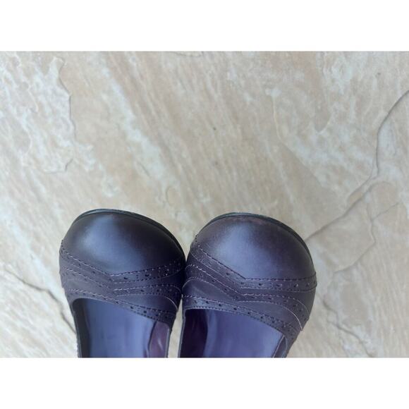 Max Mara Burgundy Mary Jane Heel Leather Sz 40 LH - Picture 3 of 5